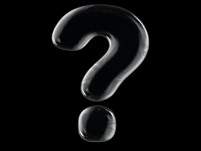 Photo of a question mark